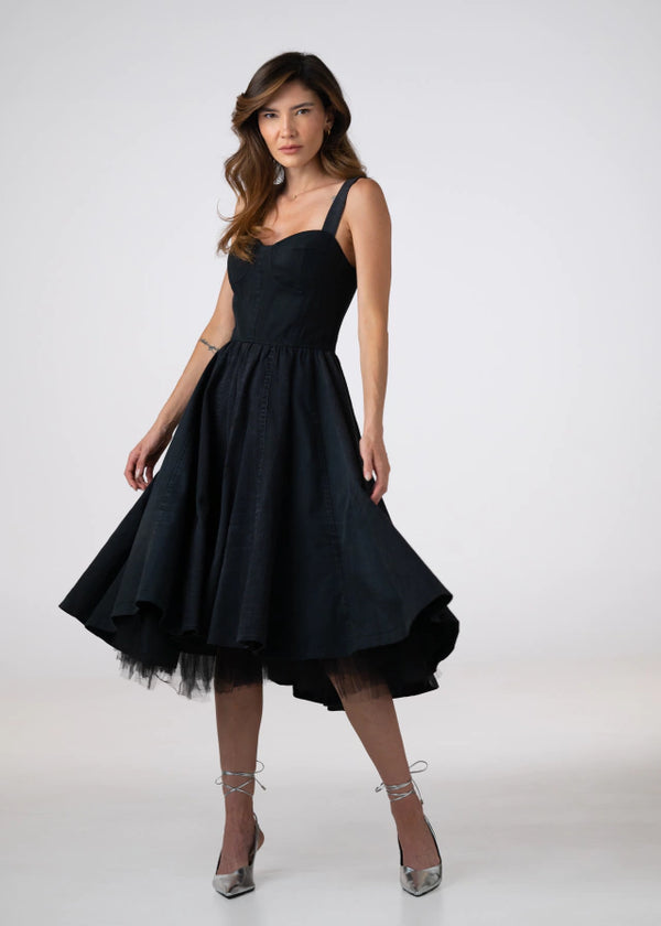 Vestido Festa com Tule