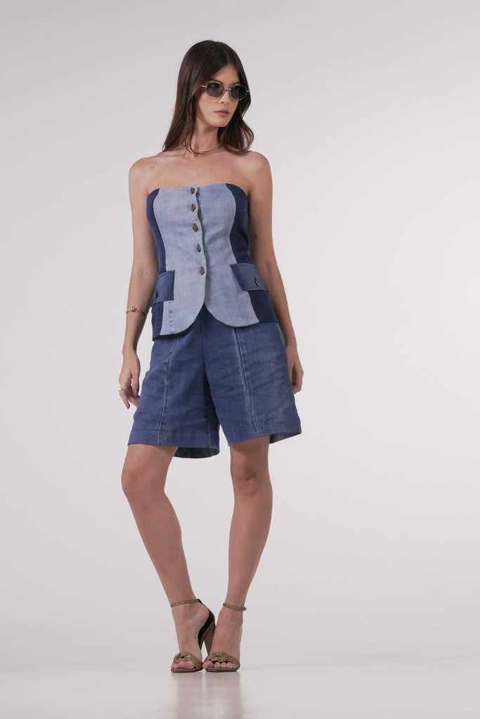 Milano Denin Corset - Coleção Elevate