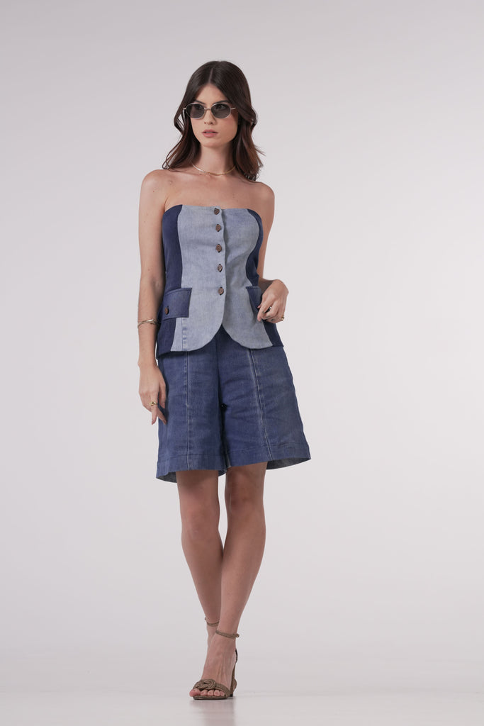 Milano Denin Corset - Coleção Elevate