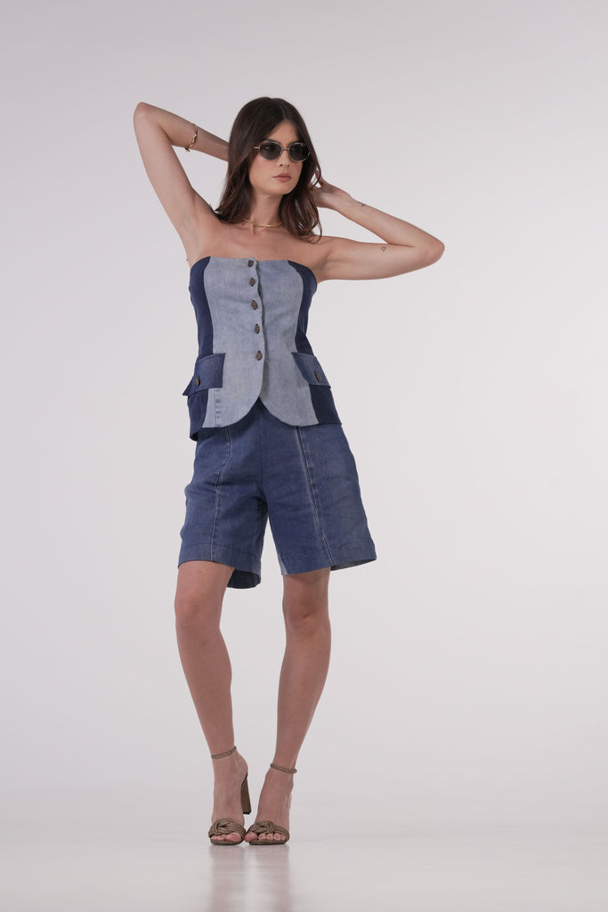 Milano Denin Corset - Coleção Elevate